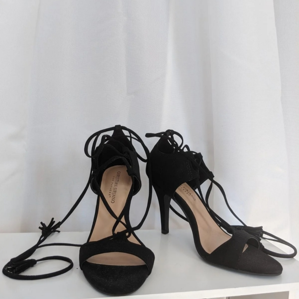 Christian siriano size 7 lace up heels
